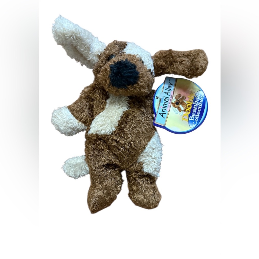 Animal Alley Brown and White Stuffed Dog